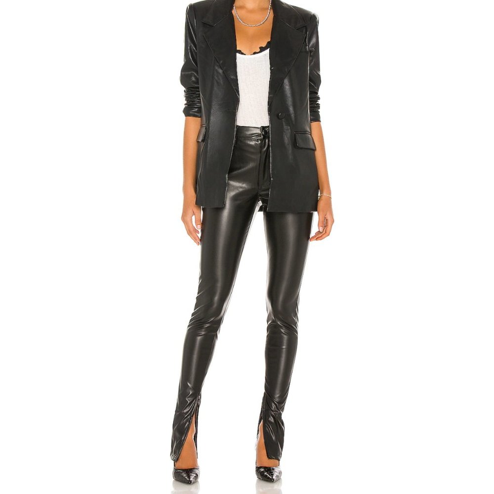 Stiletto Vegan Leather Zip Pant